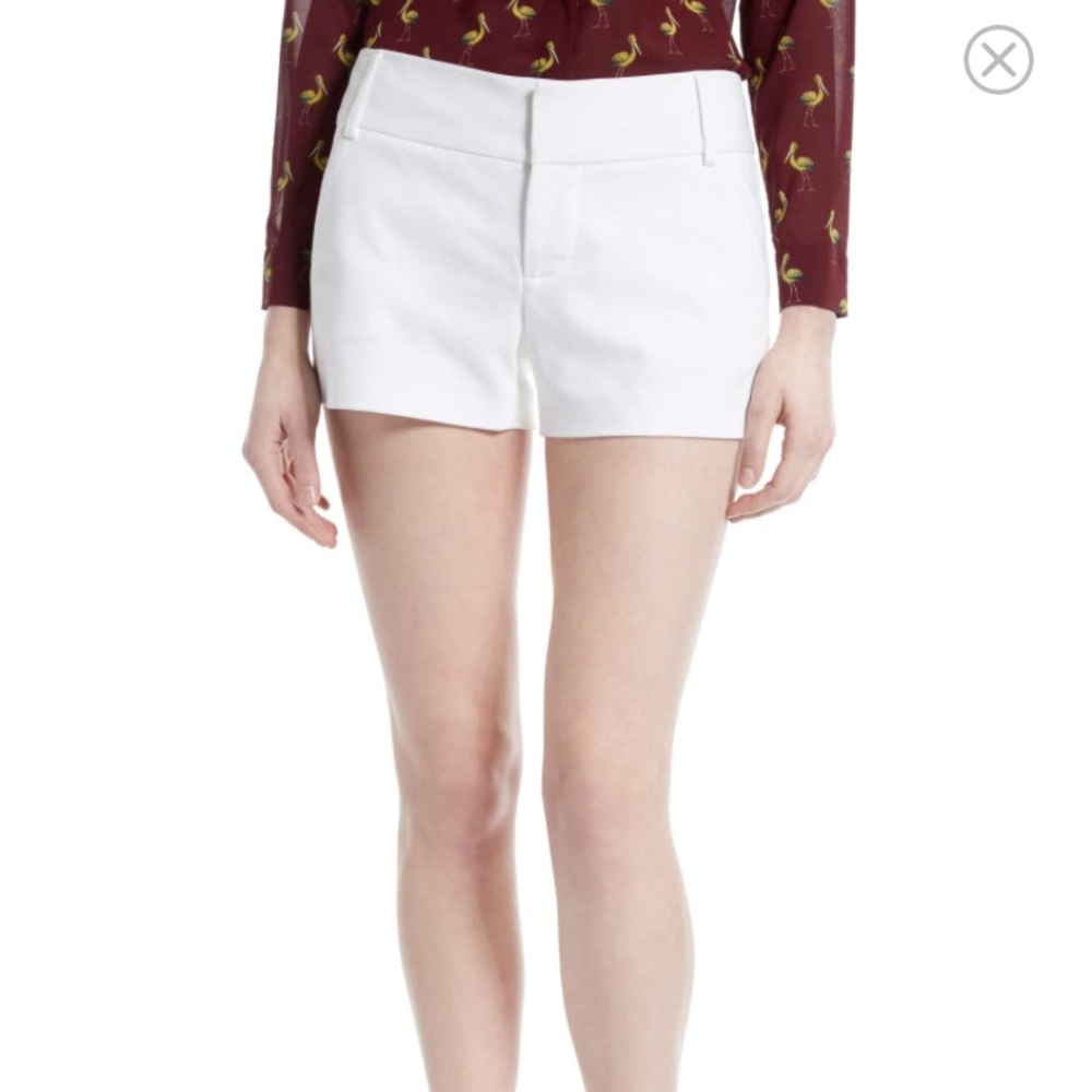 Alice and Olivia white shorts
